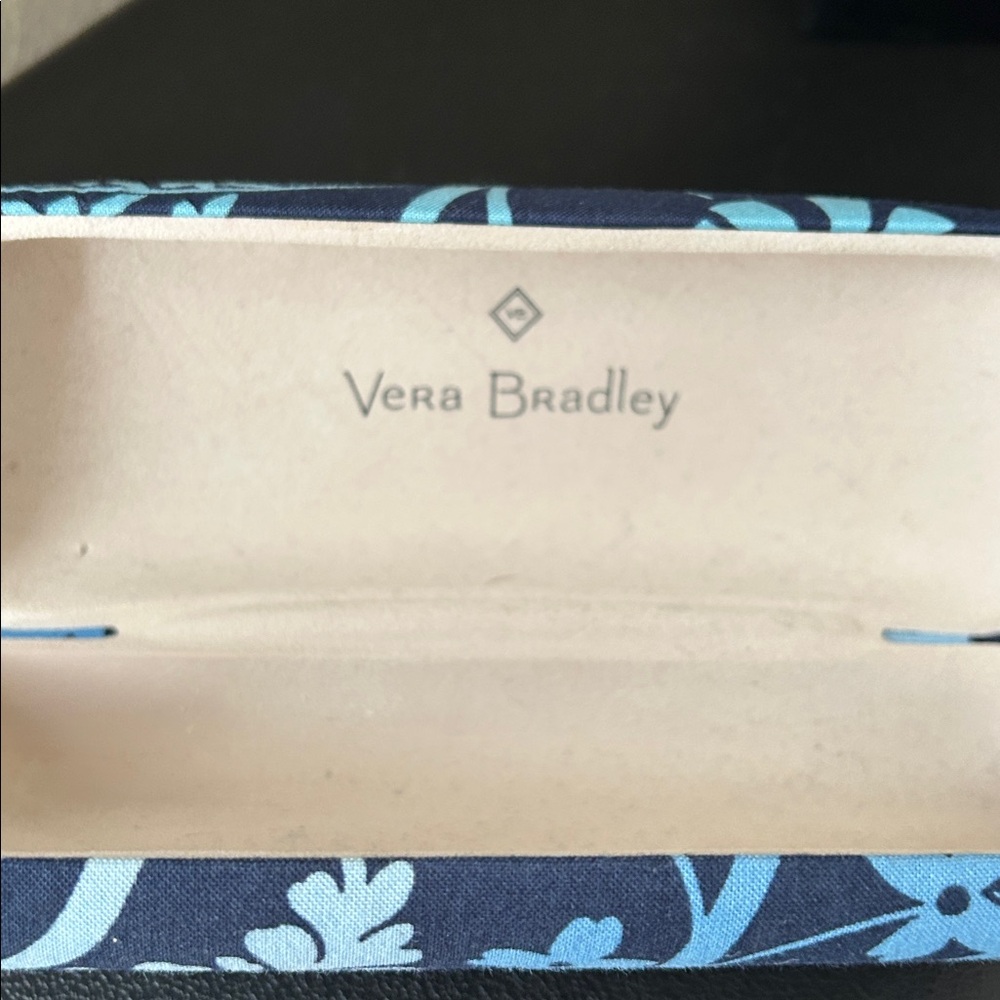 Vera Bradley Navy Blue Patterned Eyeglass Case - Picture 2 of 2